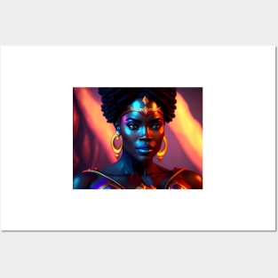 The Afrofuture: Beauty and Brilliance T-Shirt Posters and Art